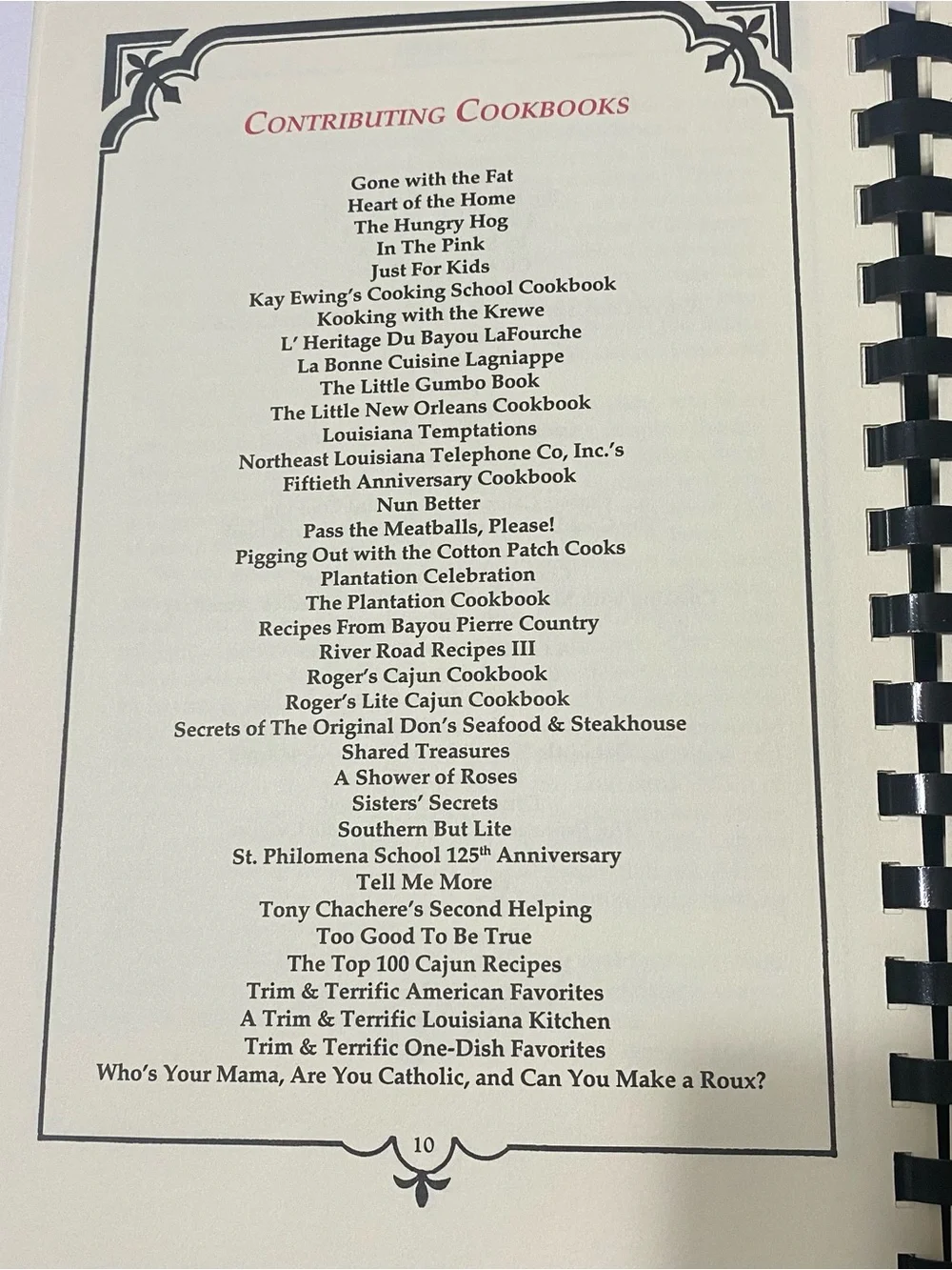 Best of the Best from Louisiana II Cookbook 1998 Cajun Creole Southern Recipes